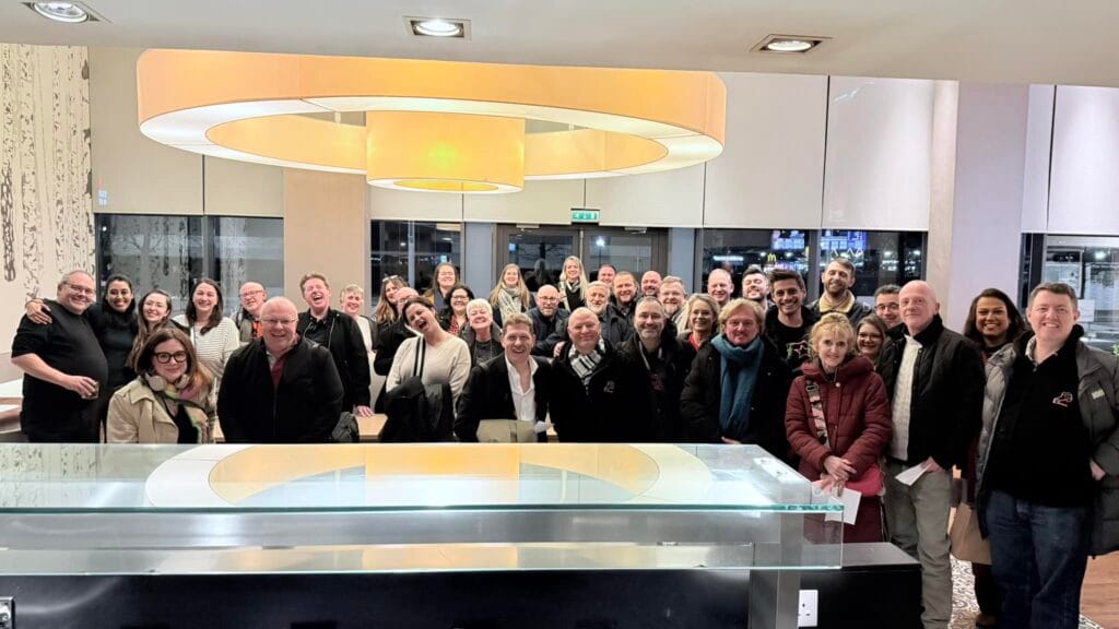 A group meeting new people at a West End Outings social event in London